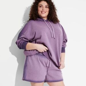 WILD FABLE Purple Fleece LINED Shorts Size‎ Large